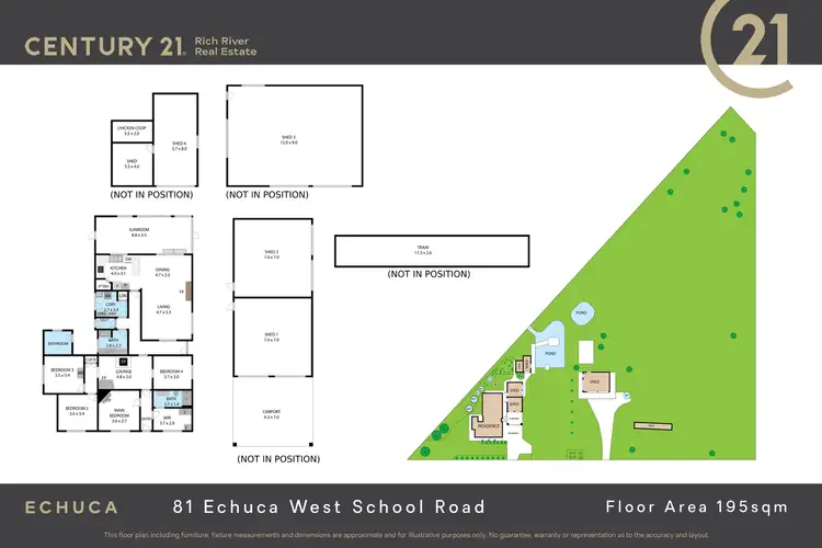 Floorplan of Homely house listing, 81 Echuca West School Road, Echuca VIC 3564