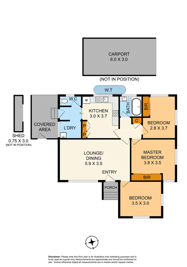 Floorplan of Homely unit listing, 6 Ash Street, Doveton VIC 3177