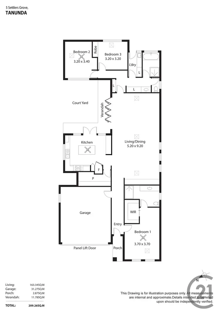 Floorplan of Homely house listing, 5 Settlers Grove, Tanunda SA 5352