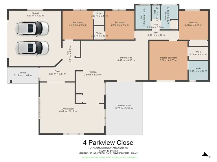 Floorplan of Homely house listing, 4 Parkview Close, Southside QLD 4570