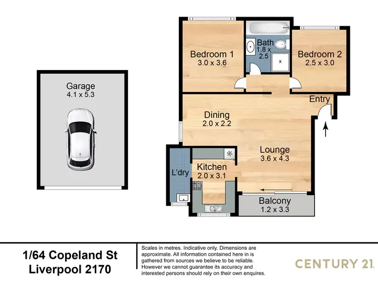 Floorplan of Homely unit listing, 1/64 Copeland Street, Liverpool NSW 2170