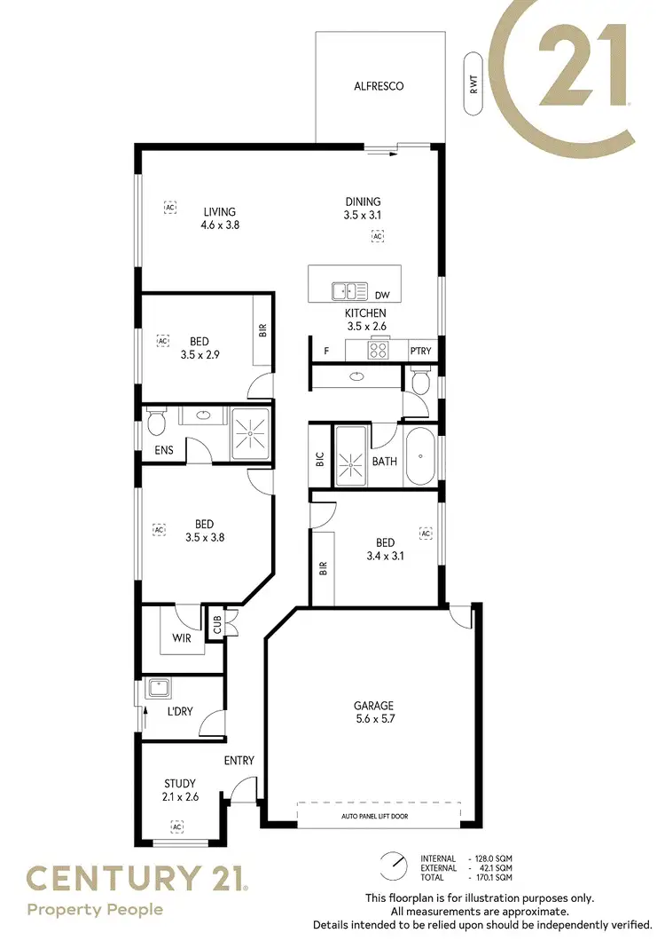 Floorplan of Homely house listing, 58 Oxford Avenue, Salisbury Heights SA 5109