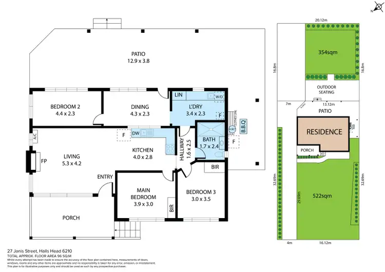 Floorplan of Homely house listing, 27A Janis Street, Halls Head WA 6210