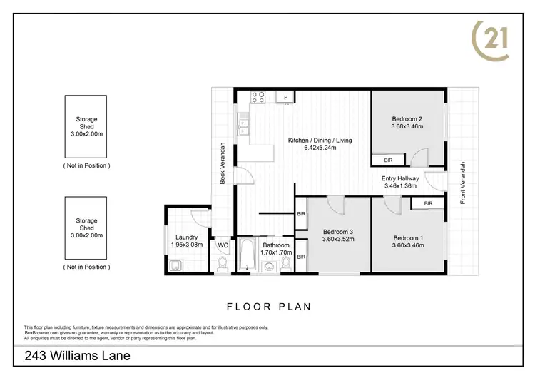 Floorplan of Homely house listing, 243 Williams Lane, Broken Hill NSW 2880