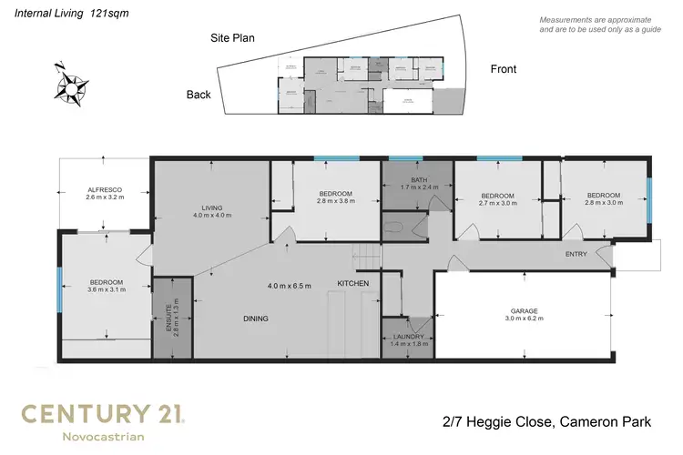Floorplan of Homely villa listing, 2/7 Heggie Close, Cameron Park NSW 2285