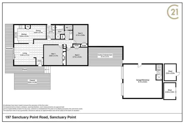 Floorplan of Homely house listing, 197 Sanctuary Point Road, Sanctuary Point NSW 2540