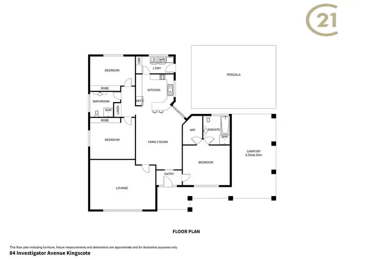 Floorplan of Homely house listing, 84 Investigator Avenue, Kingscote SA 5223