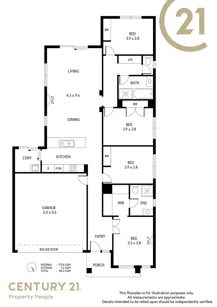 Floorplan of Homely house listing, 48 Wyatt Road, Direk SA 5110