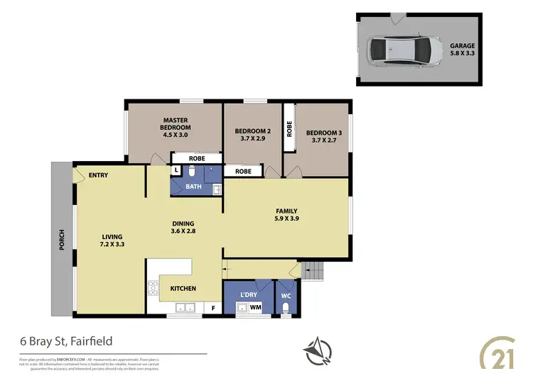 Floorplan of Homely house listing, 6 Bray Street, Fairfield NSW 2165