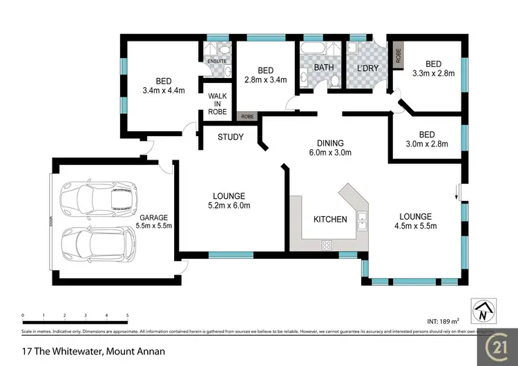 Floorplan of Homely house listing, 17 The Whitewater, Mount Annan NSW 2567