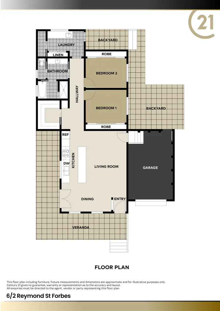 Floorplan of Homely house listing, 6/2 Reymond Street, Forbes NSW 2871