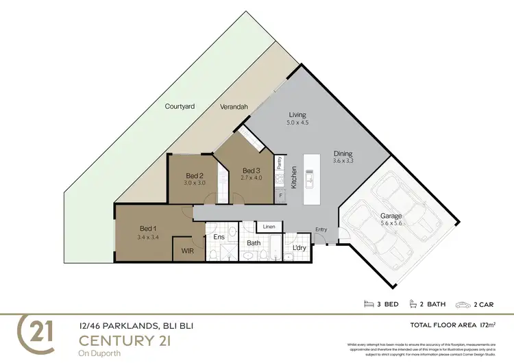 Floorplan of Homely unit listing, 12/46 Parklakes Drive, Bli Bli QLD 4560