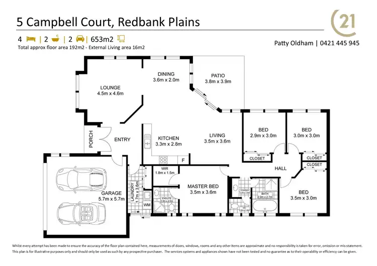 Floorplan of Homely house listing, 5 Campbell Court, Redbank Plains QLD 4301