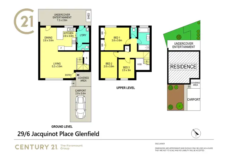 Floorplan of Homely townhouse listing, 29/6 Jacquinot Place, Glenfield NSW 2167