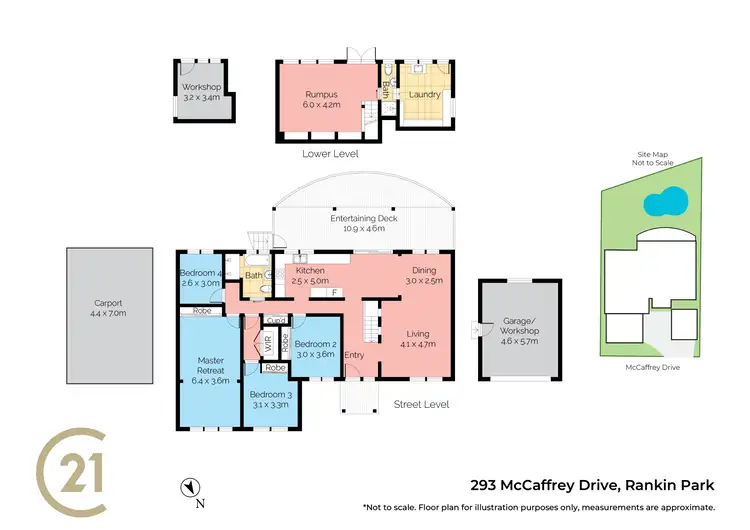 Floorplan of Homely house listing, 293 McCaffrey Drive, Rankin Park NSW 2287