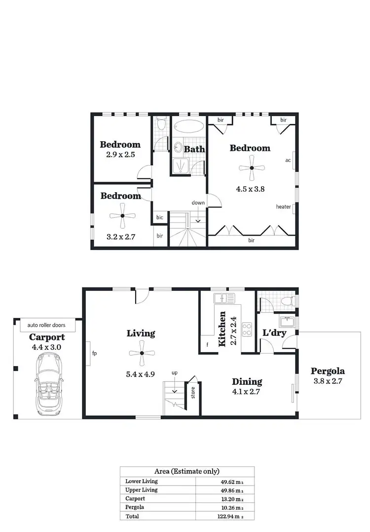 Floorplan of Homely townhouse listing, 5/28 Avenue Road, Frewville SA 5063
