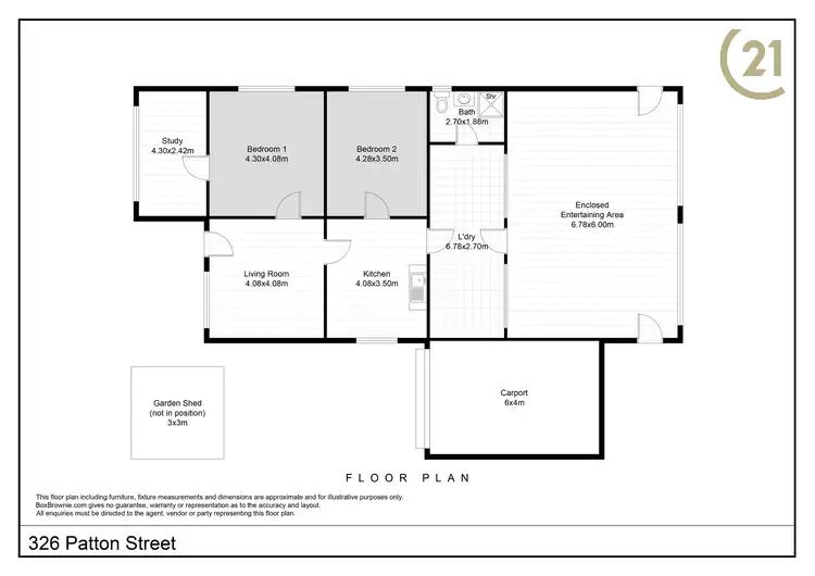 Floorplan of Homely house listing, 326 Patton Street, Broken Hill NSW 2880