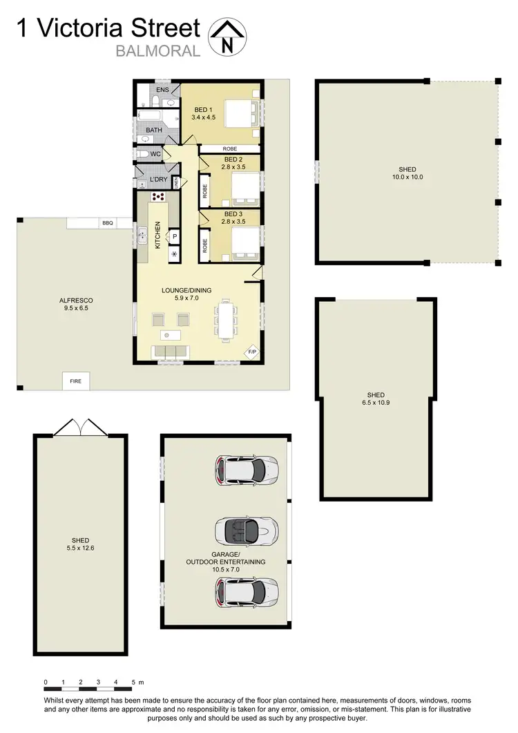 Floorplan of Homely rural property listing, 1 Victoria Street, Balmoral NSW 2571