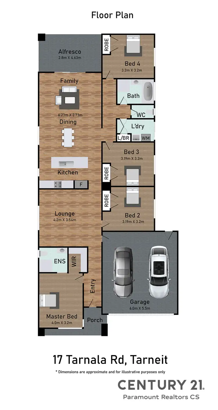 Floorplan of Homely house listing, 17 Tarnala Road, Tarneit VIC 3029