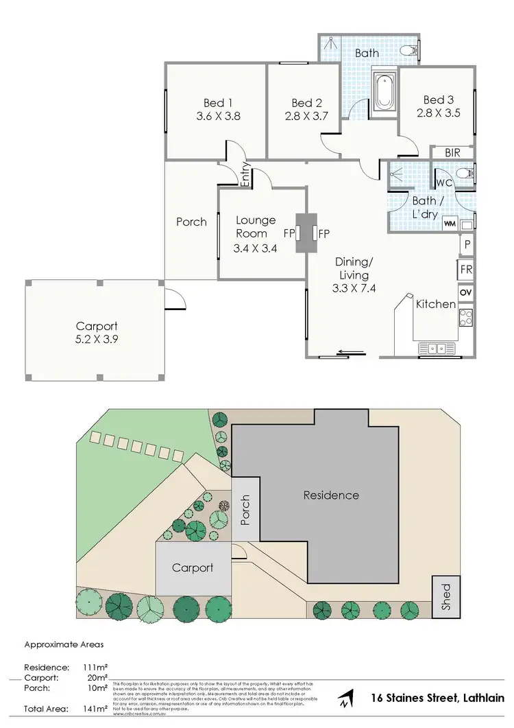 Floorplan of Homely house listing, 16 Staines Street, Lathlain WA 6100