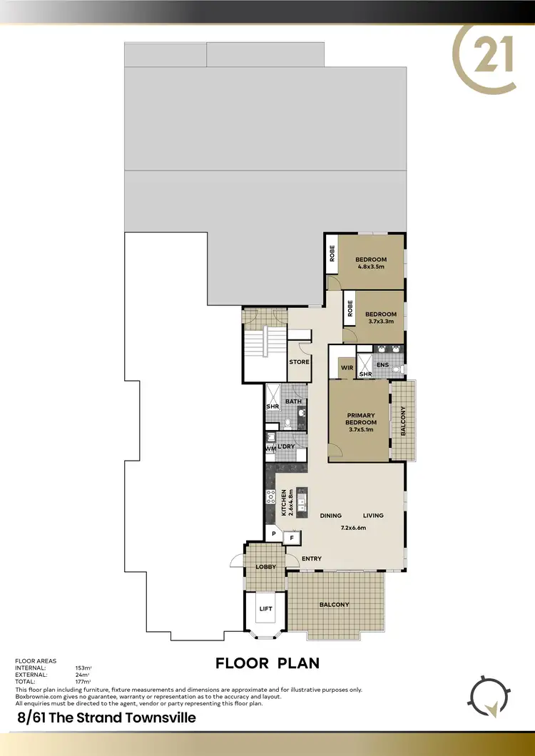 Floorplan of Homely apartment listing, 8/61 The Strand, Townsville QLD 4810