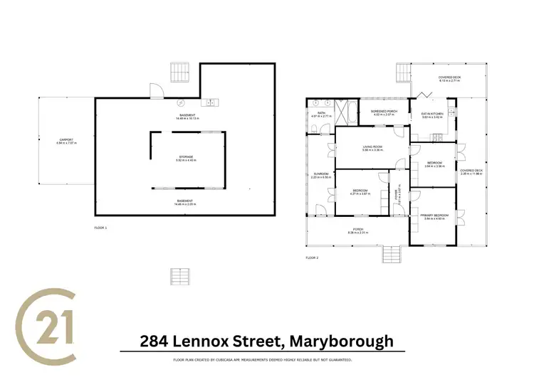 Floorplan of Homely house listing, 284 Lennox Street, Maryborough QLD 4650