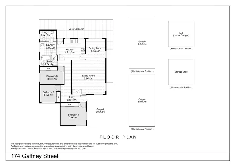 Floorplan of Homely house listing, 174 Gaffney Street, Broken Hill NSW 2880