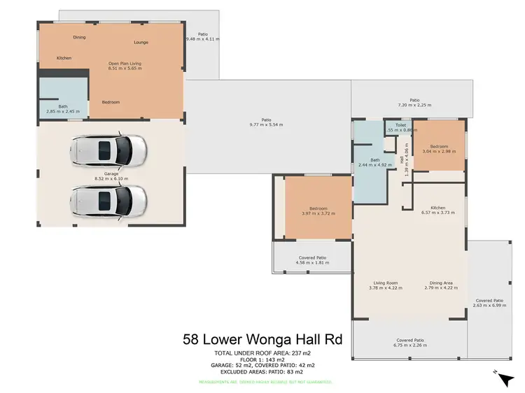 Floorplan of Homely rural property listing, 58 Lower Wonga Hall Road, Lower Wonga QLD 4570