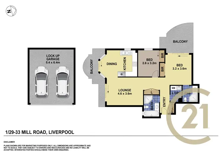 Floorplan of Homely apartment listing, 1/29-33 Mill Road, Liverpool NSW 2170