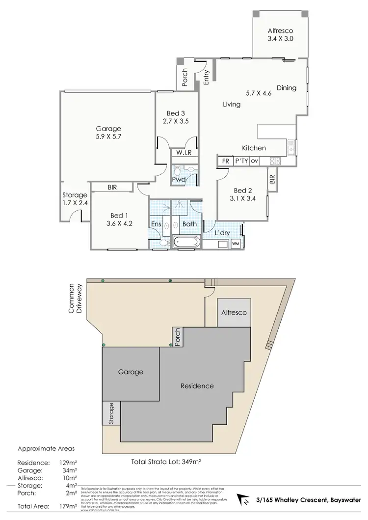 Floorplan of Homely house listing, 3/165 Whatley Crescent, Bayswater WA 6053