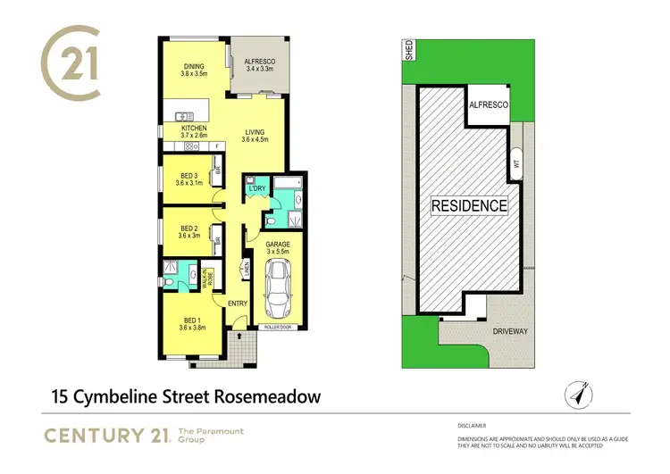 Floorplan of Homely house listing, 15 Cymbeline Street, Rosemeadow NSW 2560