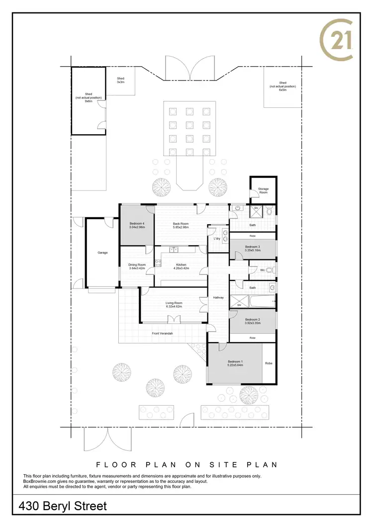 Floorplan of Homely house listing, 430 Beryl Street, Broken Hill NSW 2880
