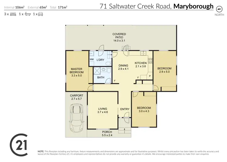 Floorplan of Homely house listing, 71 Saltwater Creek Road, Maryborough QLD 4650