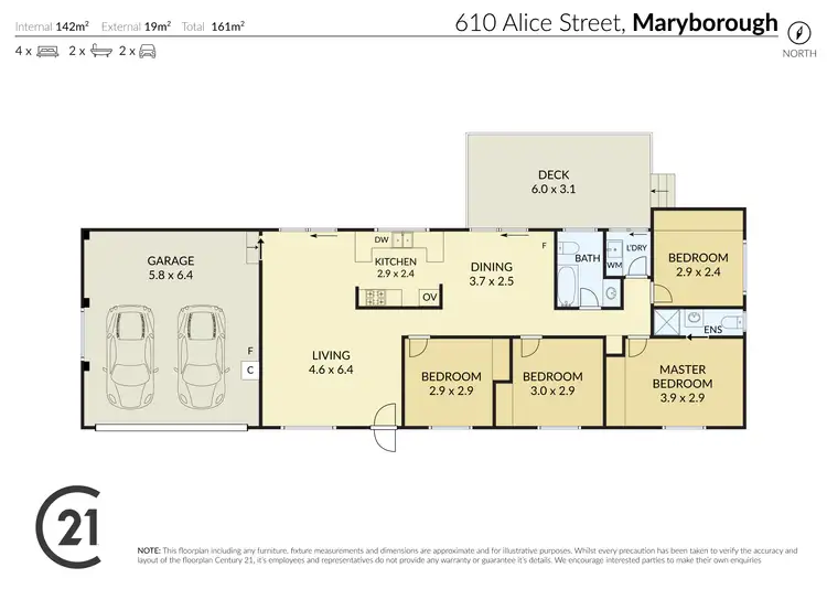 Floorplan of Homely house listing, 610 Alice Street, Maryborough QLD 4650