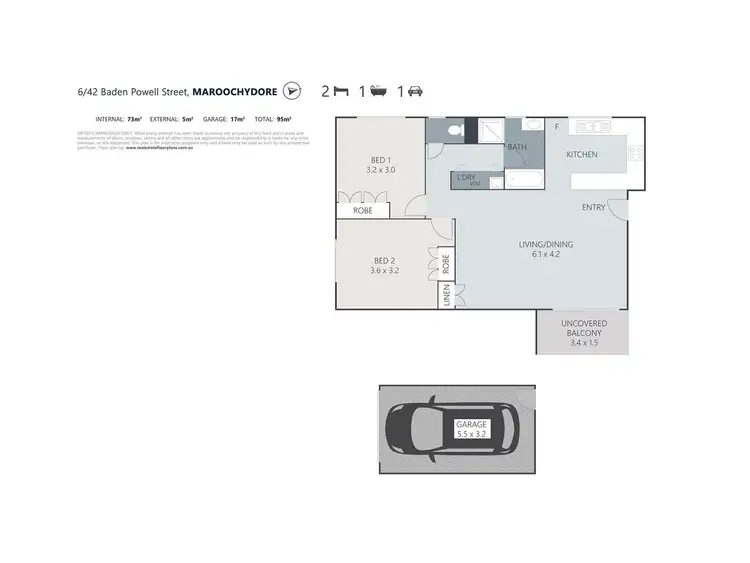 Floorplan of Homely unit listing, 6/40-42 Baden Powell Street, Maroochydore QLD 4558