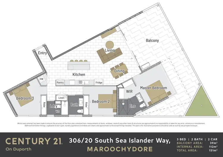 Floorplan of Homely unit listing, 306/12 South Sea Islander Way, Maroochydore QLD 4558