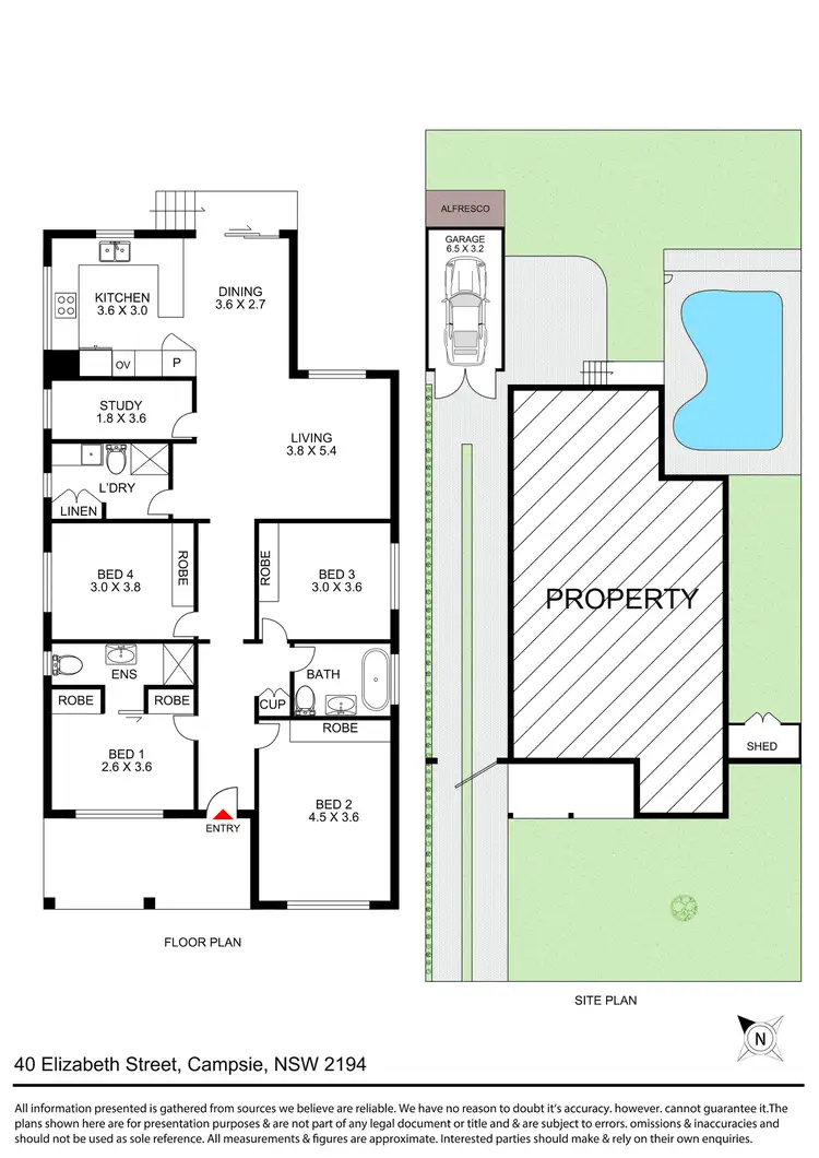 Floorplan of Homely house listing, 40 Elizabeth Street, Campsie NSW 2194