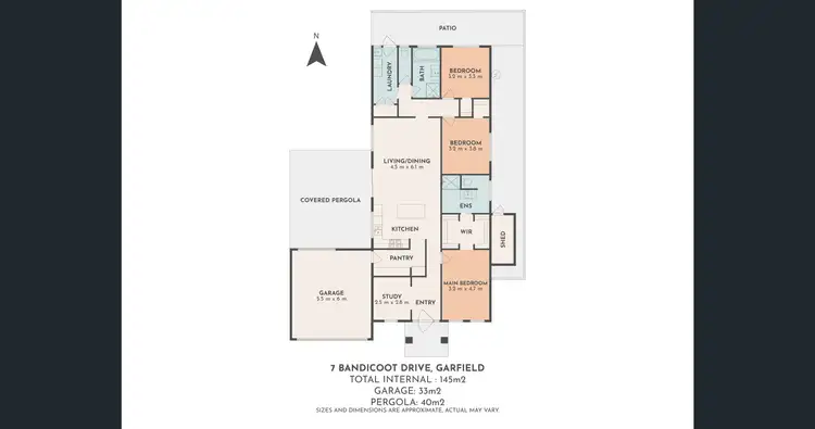 Floorplan of Homely house listing, 7 Bandicoot Drive, Garfield VIC 3814
