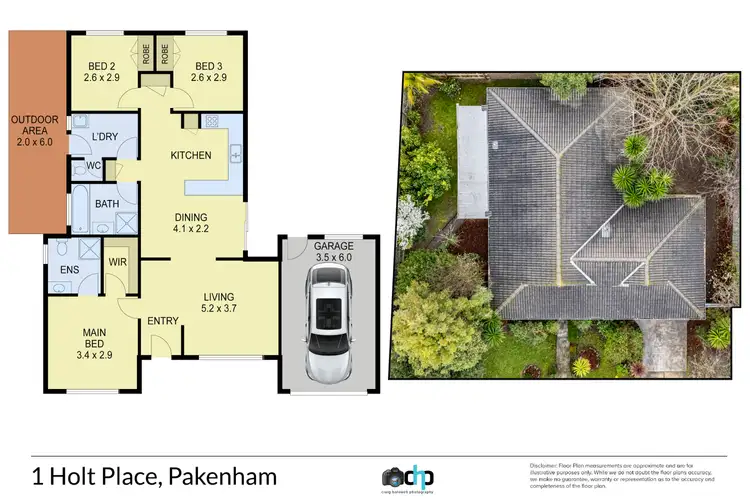 Floorplan of Homely house listing, 1 Holt Place, Pakenham VIC 3810