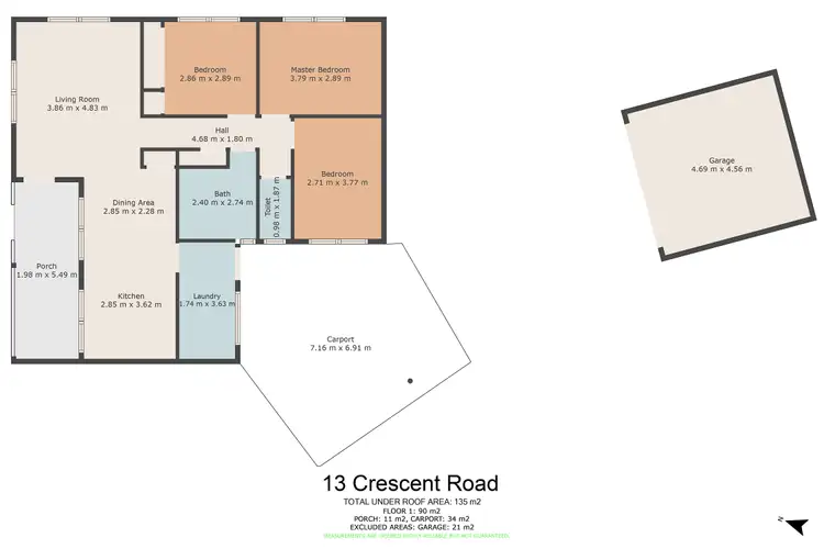 Floorplan of Homely house listing, 13 Crescent Road, Gympie QLD 4570