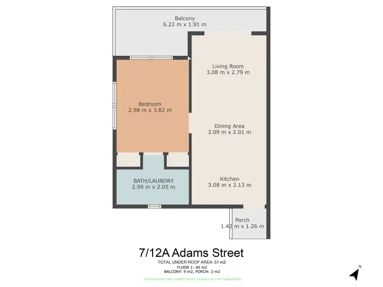 Floorplan of Homely unit listing, 7/12A Adams Street, Gympie QLD 4570