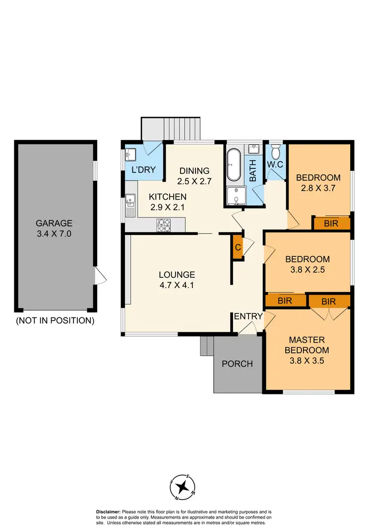 Floorplan of Homely house listing, 2 Erica Street, Dandenong North VIC 3175