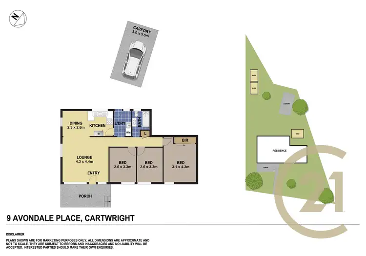 Floorplan of Homely house listing, 9 Avondale Place, Cartwright NSW 2168
