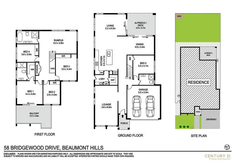 Floorplan of Homely house listing, 58 Bridgewood Drive, Beaumont Hills NSW 2155