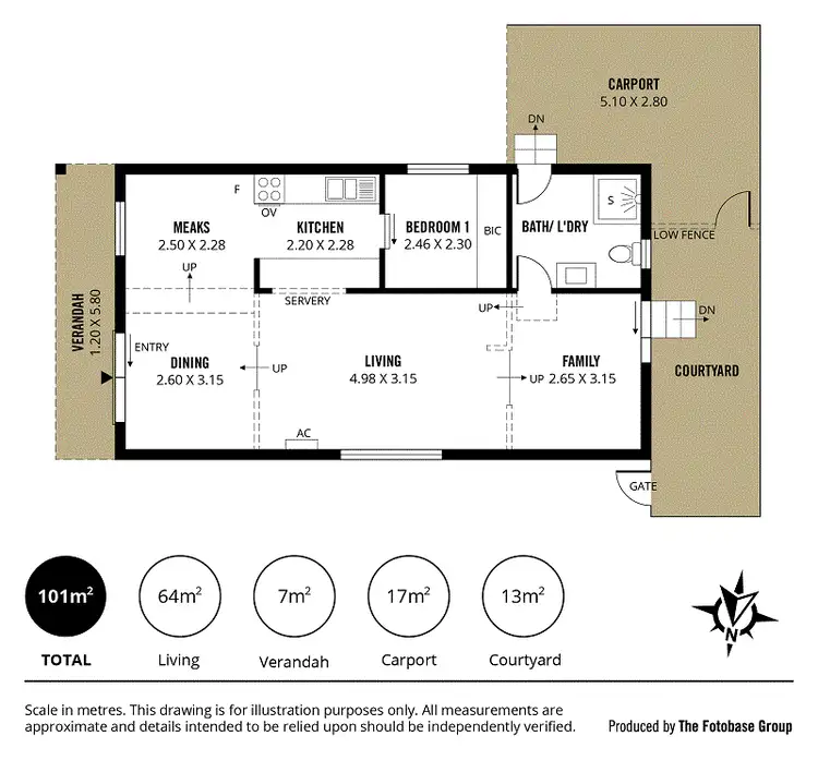Floorplan of Homely house listing, Cabin 17 1/304 Bains Road,, Woodcroft SA 5162