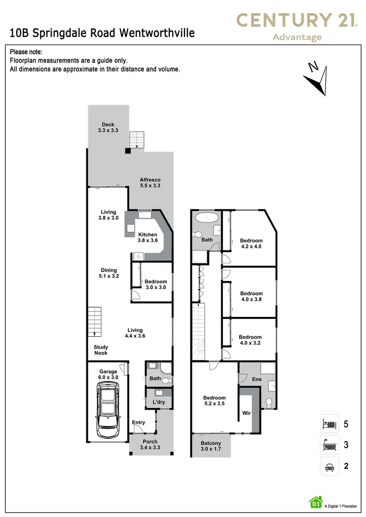 Floorplan of Homely semi-detached listing, 10B Springdale Road, Wentworthville NSW 2145