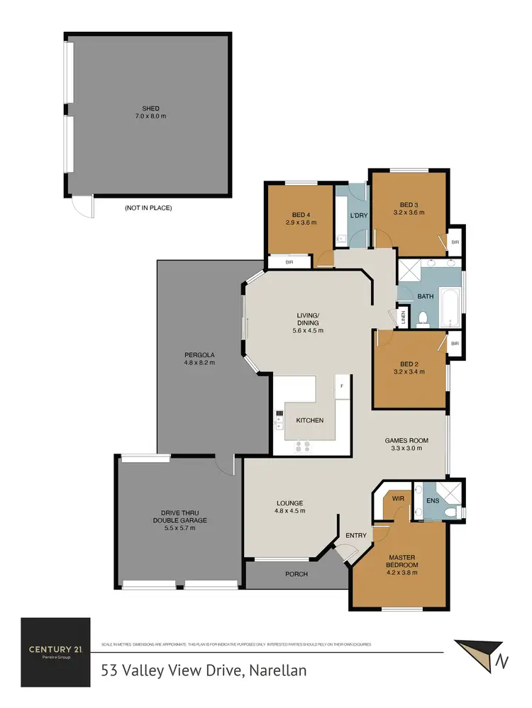 Floorplan of Homely house listing, 53 Valley View Drive, Narellan NSW 2567