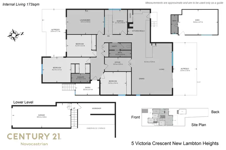 Floorplan of Homely house listing, 5 Victoria Crescent, New Lambton Heights NSW 2305