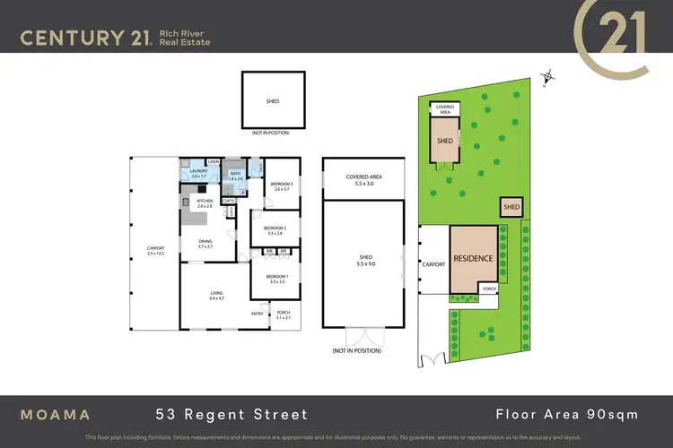 Floorplan of Homely house listing, 53 Regent Street, Moama NSW 2731