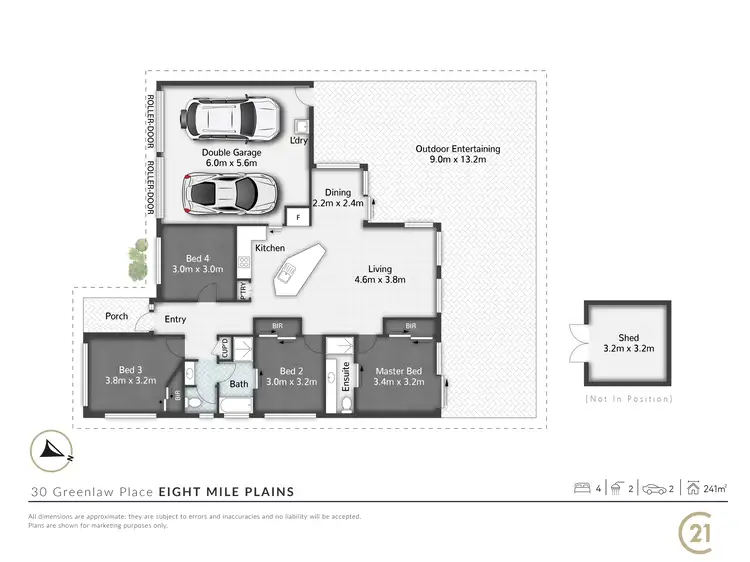 Floorplan of Homely house listing, 30 Greenlaw Place, Eight Mile Plains QLD 4113
